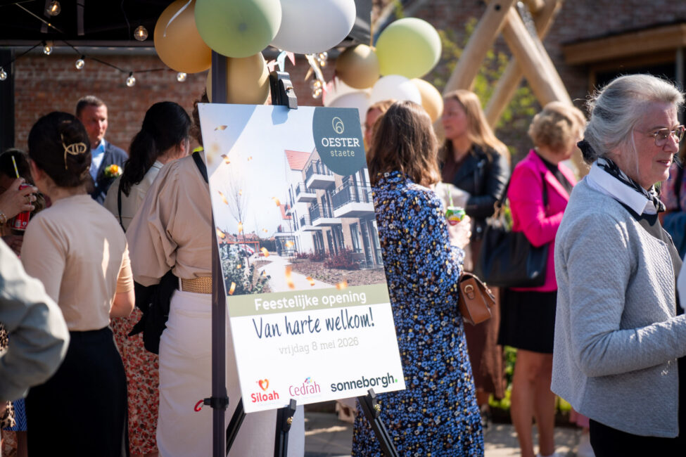 Welkomstbord opening Oester Staete
