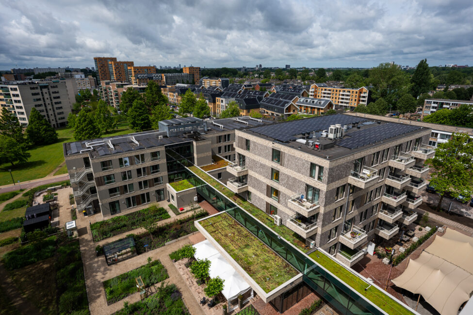 Uitzicht op Amandelhof