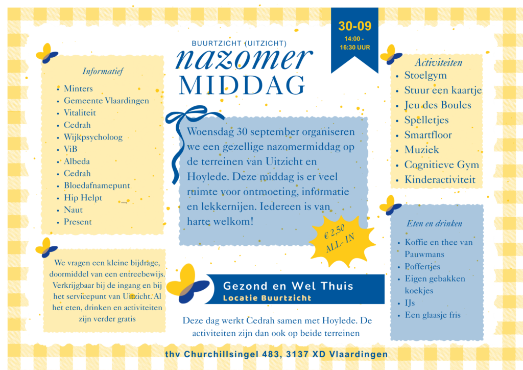 Uitnodiging uitzicht nazomermiddag